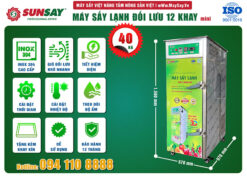 Máy sấy lạnh đối lưu 12 Khay mini