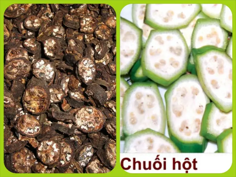 Chuối hột khô cắt lát