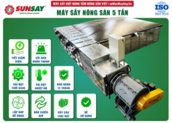 Máy sấy nông sản sấy vĩ ngang đảo chiều gió - máy sấy vĩ ngang 5 tấn