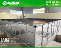 Lắp đặt máy sấy vĩ ngang 10 tấn tại Thanh Hóa