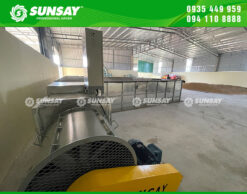 Lắp đặt máy sấy vĩ ngang 10 tấn tại Thanh Hóa