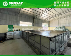 Lắp đặt máy sấy vĩ ngang 10 tấn tại Thanh Hóa