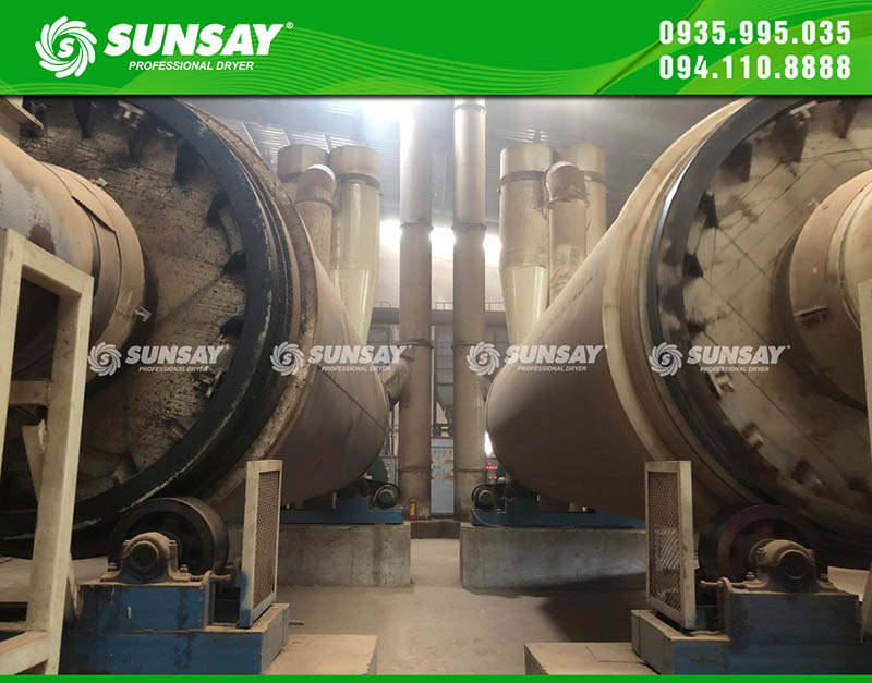 Máy sấy thùng quay 3 pass