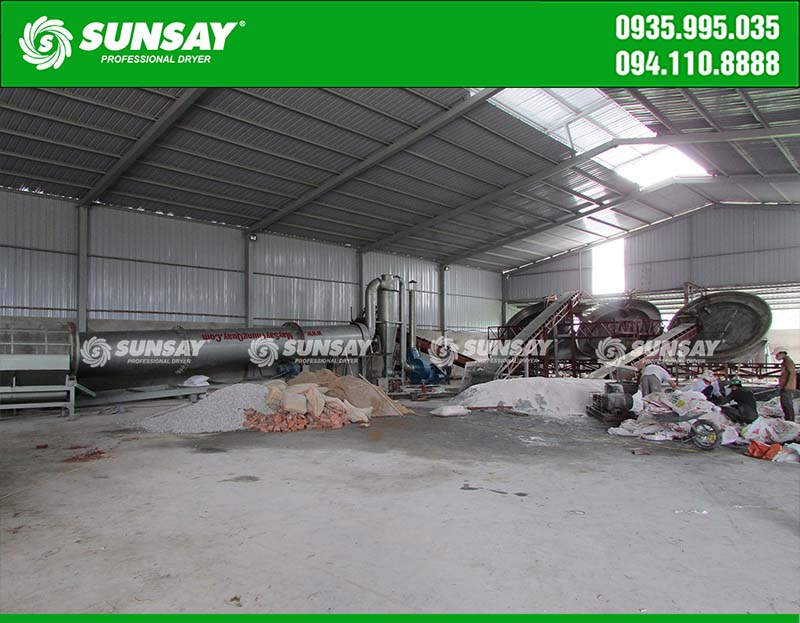 Hệ thống sấy phân bón NPK tại Sơn La