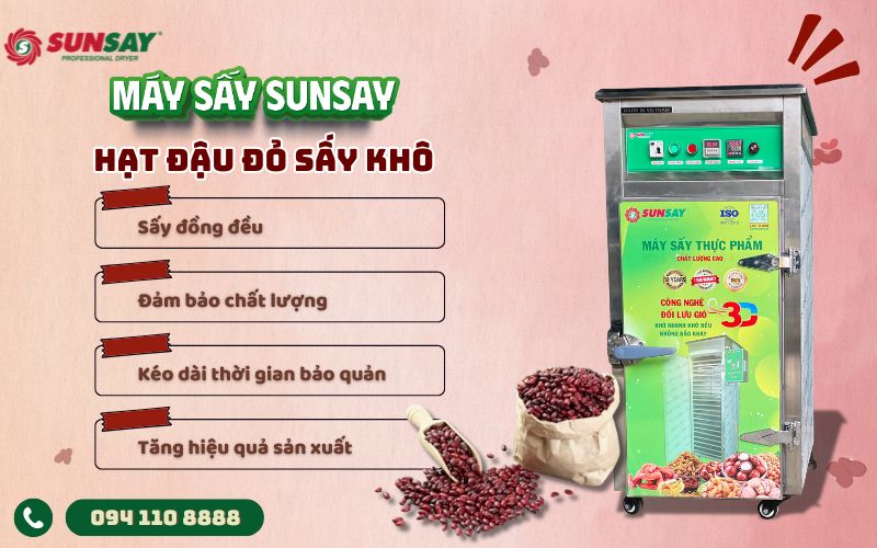Hạt đậu đỏ sấy khô
