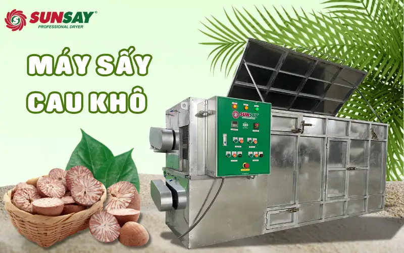 Giải pháp nâng cao chất lượng cau sấy khô với máy sấy vĩ ngang