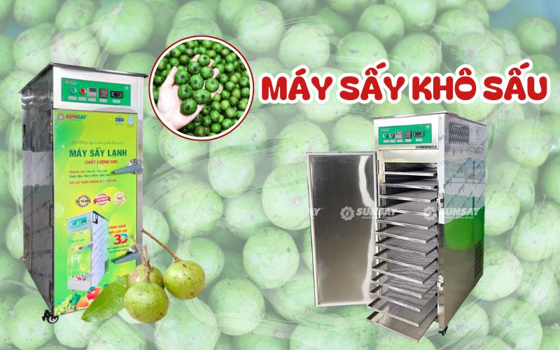 Máy sấy sấu khô đa năng, nhiều công suất cho khách hàng dễ dàng lựa chọn