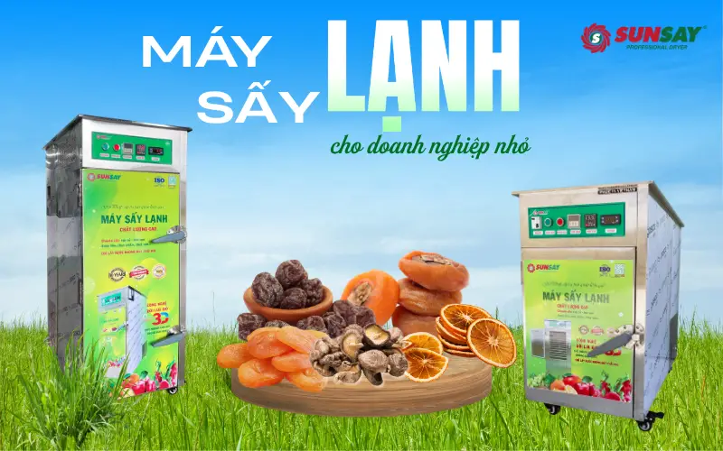Máy sấy lạnh chế biến rau củ quả là giải pháp lý tưởng giúp bảo toàn màu sắc, hương vị và giá trị dinh dưỡng cho sản phẩm nông sản sau thu hoạch