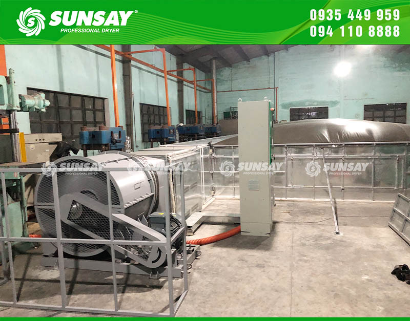 Máy sấy bắp 20 tấn tại Bình Dương, do SUNSAY thiết kế và triển khai lắp đặt, đã khẳng định vai trò là một giải pháp công nghệ hiện đại