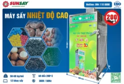 Máy sấy nhiệt độ cao với dãy nhiệt độ rộng sấy đa dạng sản phẩm