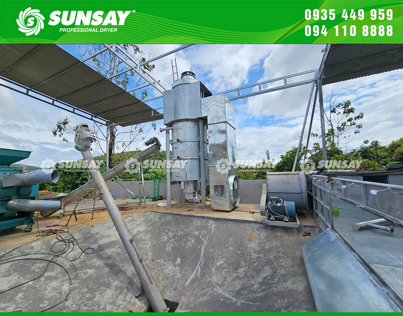 Lò đốt được thiết kế với kết cấu kín, tích hợp van an toàn và cảm biến nhiệt