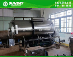 Toàn bộ khung máy được làm bằng inox 304