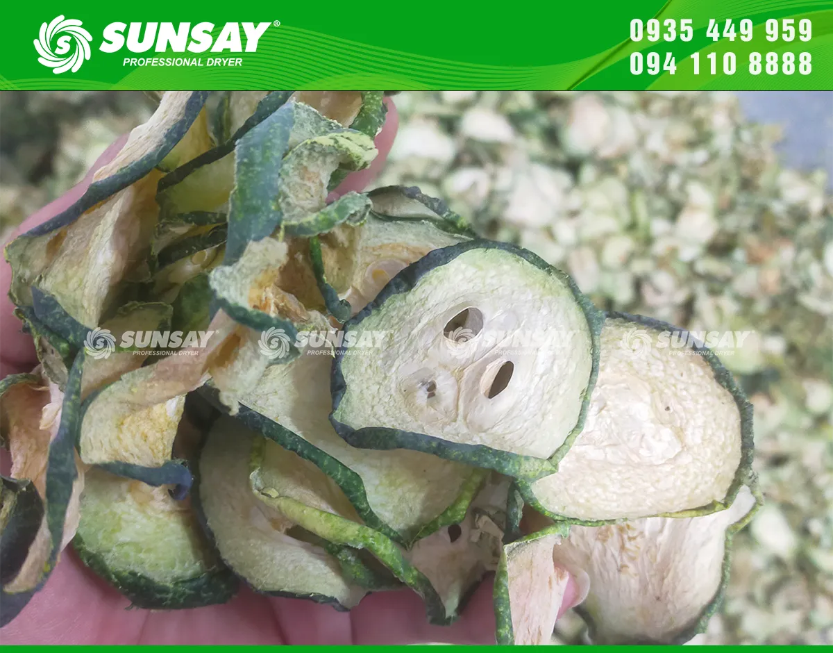 Bí đao khô đều