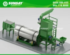Máy sấy thùng quay SUNSAY được thiết kế dựa trên đặc tính nguyên liệu thực tế.